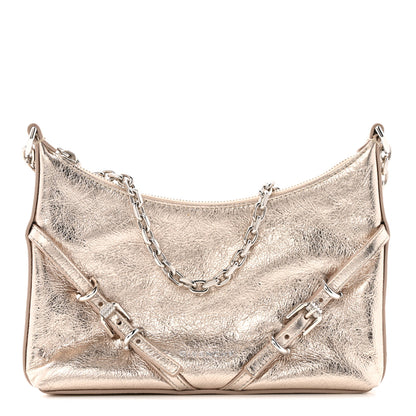 Givenchy Metallic Calfskin Mini Voyou Bag Dusty Gold 1 of 10