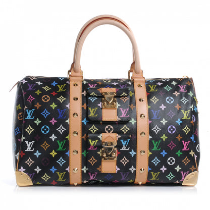 Louis Vuitton Monogram Multicolor Keepall 45 Black 1 of 7