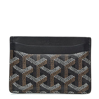 Goyard Goyardine Saint Sulpice Card Holder Black 1 of 8