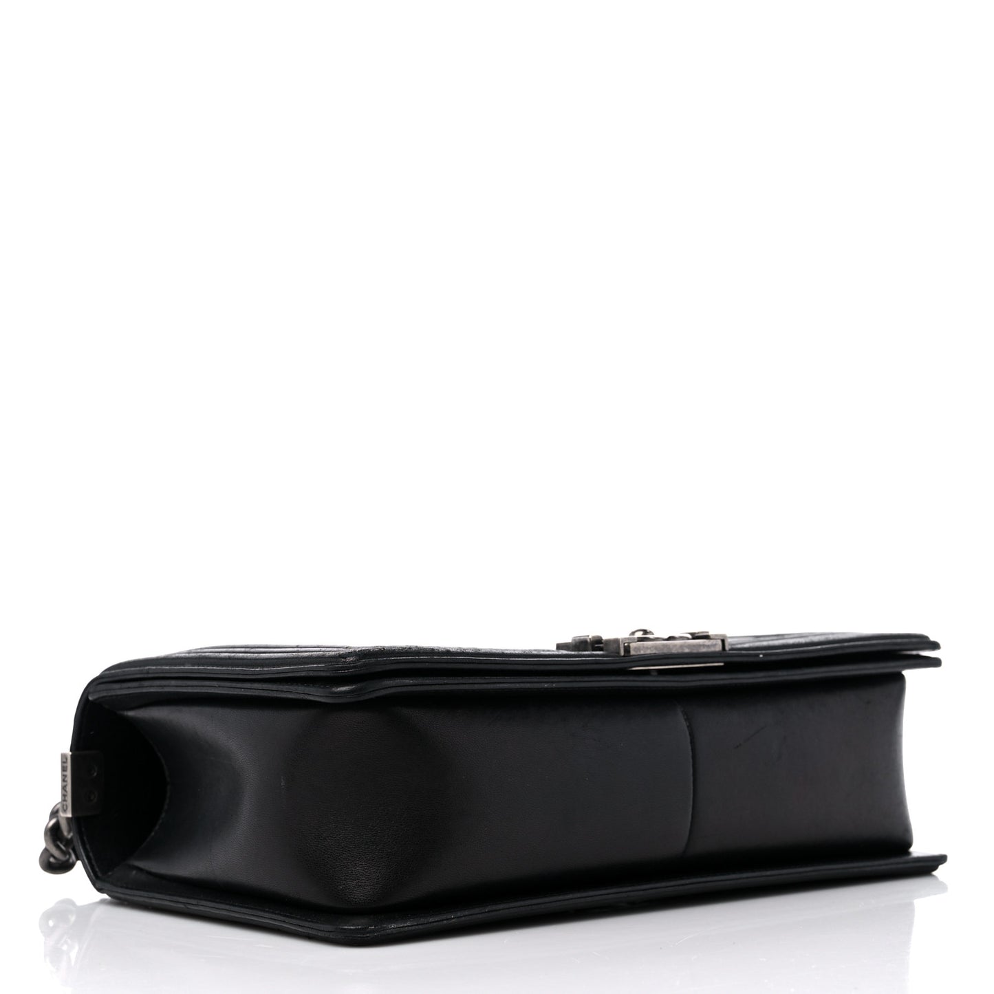 Calfskin Quilted New Medium Boy Flap Black