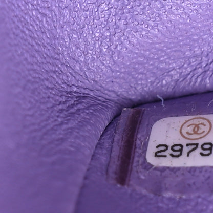 Chanel Caviar Quilted Small Double Flap Purple 7 of 11