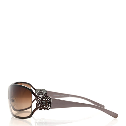 Chanel Swarovski Crystal Camellia CC Sunglasses 4164-B Purple 3 of 6