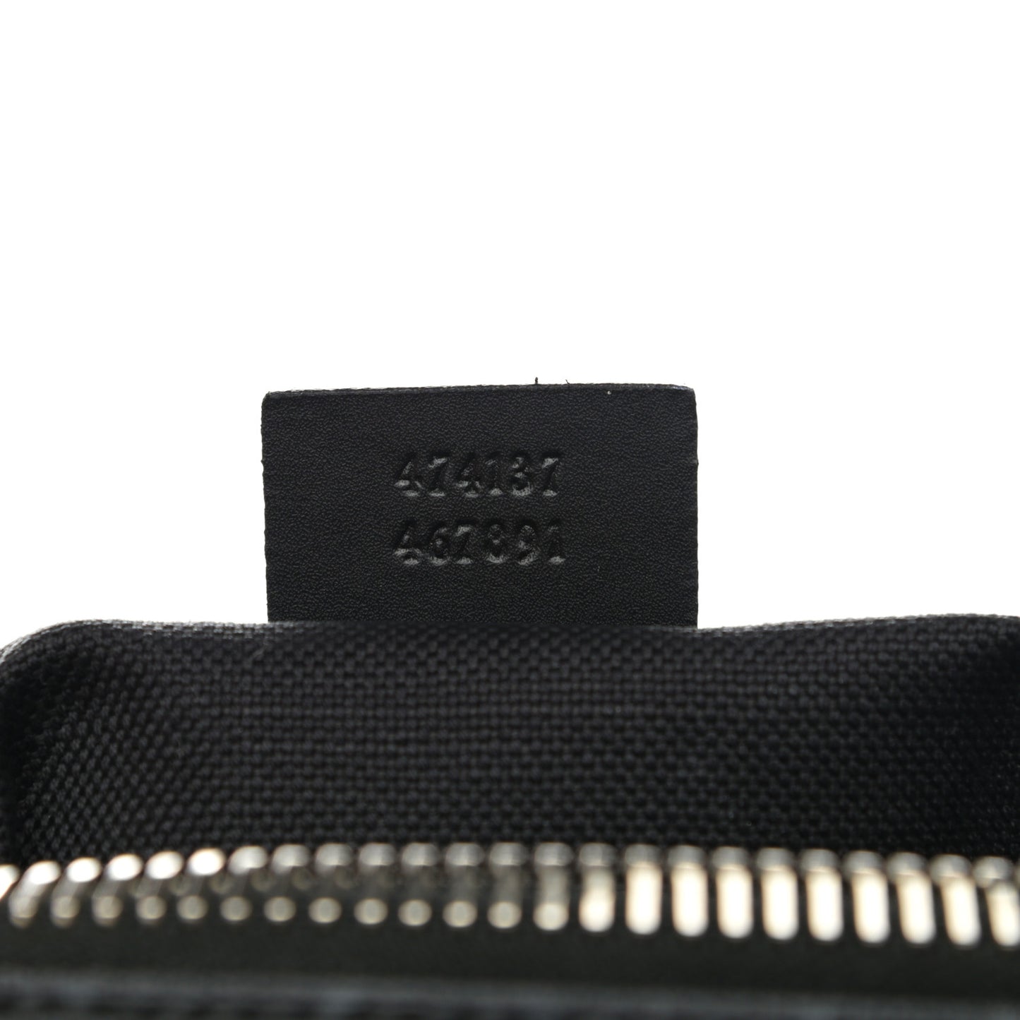 GG Supreme Monogram Appia Calfskin Web Flat Messenger Bag Black Grey