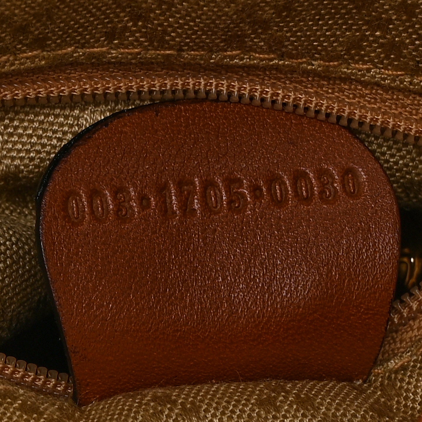 Calfskin Bamboo Mini Backpack Brown