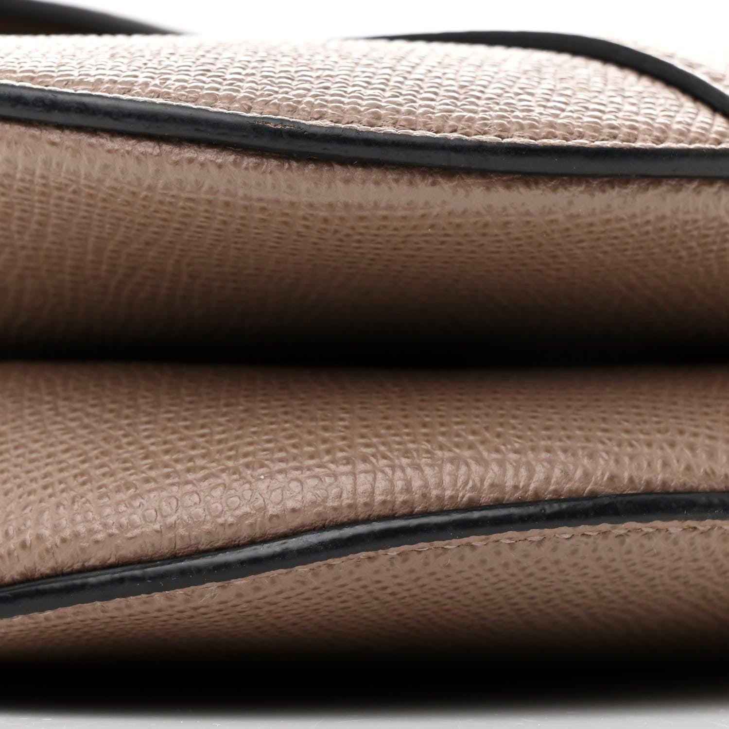 Christian Dior Grained Calfskin Saddle Bag With Strap Taupe 9 of 12