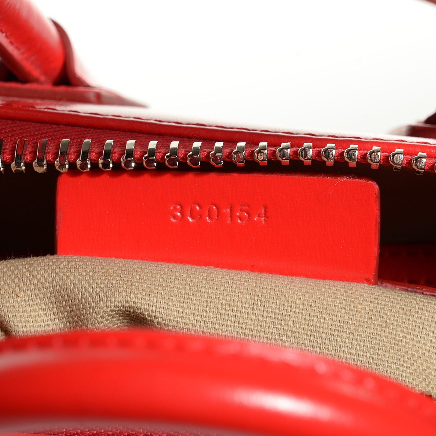 Shiny Lord Calfskin Mini Antigona Red