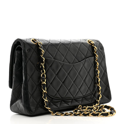 Chanel Lambskin Quilted Medium Double Flap Black 3 of 12