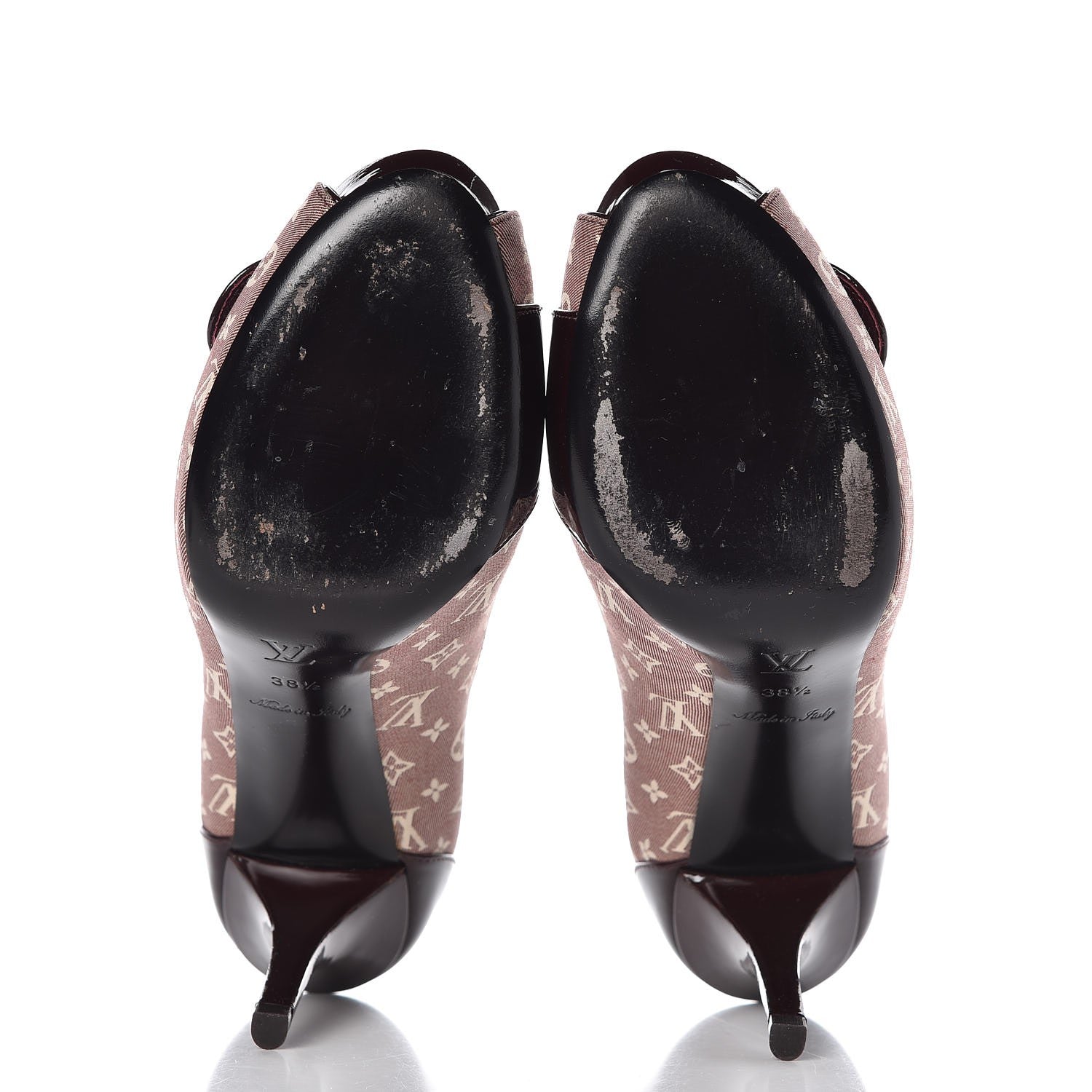 Louis Vuitton Monogram Idylle Judy Open Toe Pumps 38.5 Sepia 7 of 11
