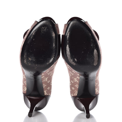 Louis Vuitton Monogram Idylle Judy Open Toe Pumps 38.5 Sepia 7 of 11