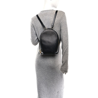 Louis Vuitton Epi Mabillon Backpack Black 2 of 9