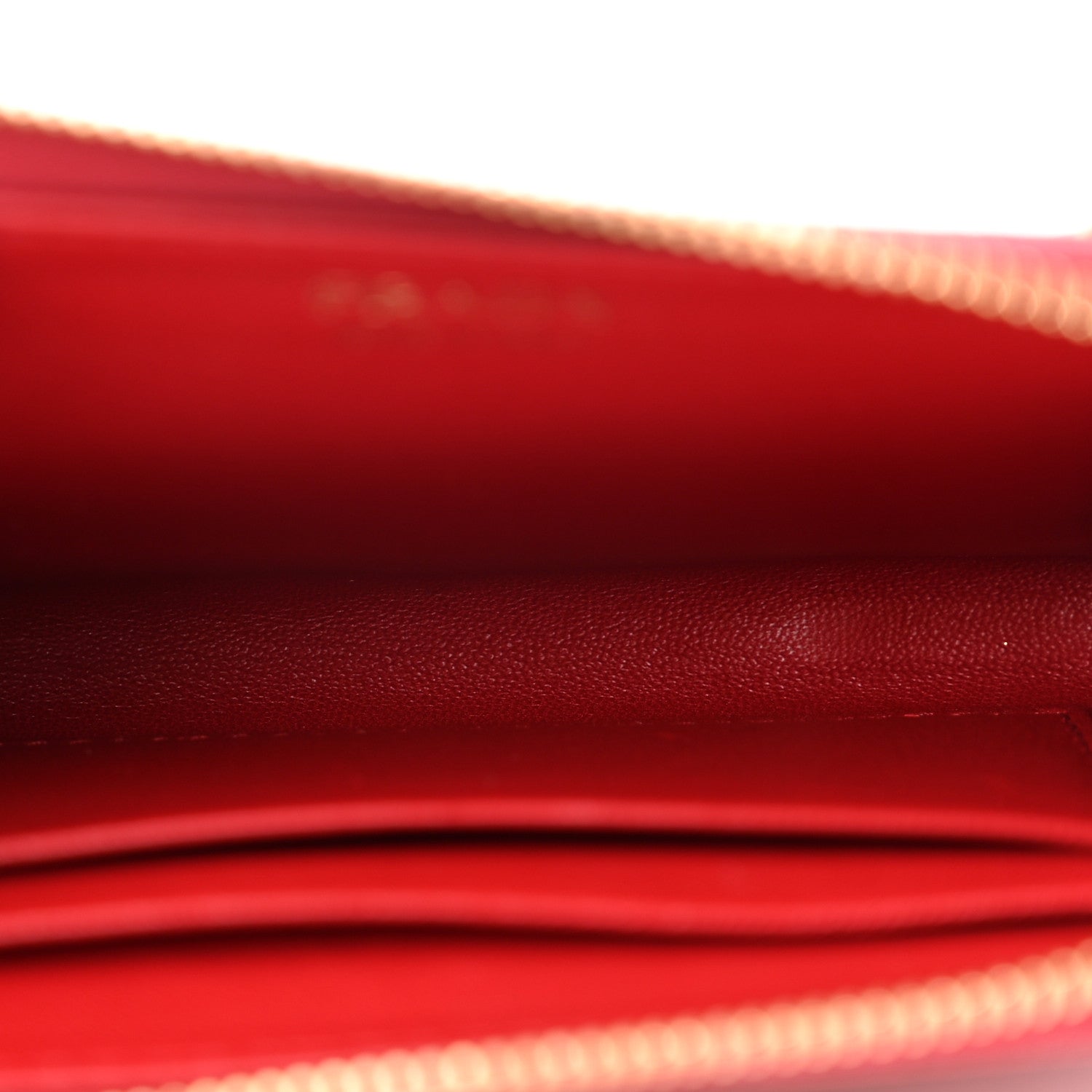 Prada Saffiano Metal Zip Around Keychain Fuoco 5 of 7