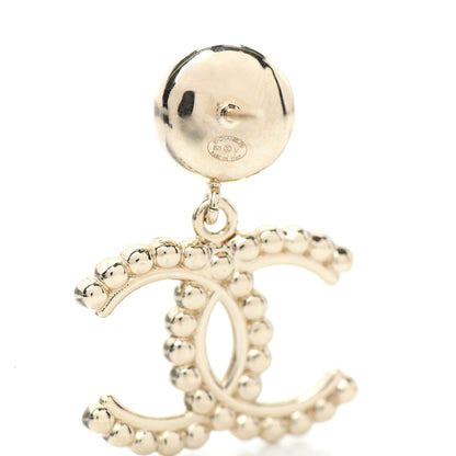 Chanel Crystal Pearl Bow-tiful CC Drop Earrings Gold 4 of 6