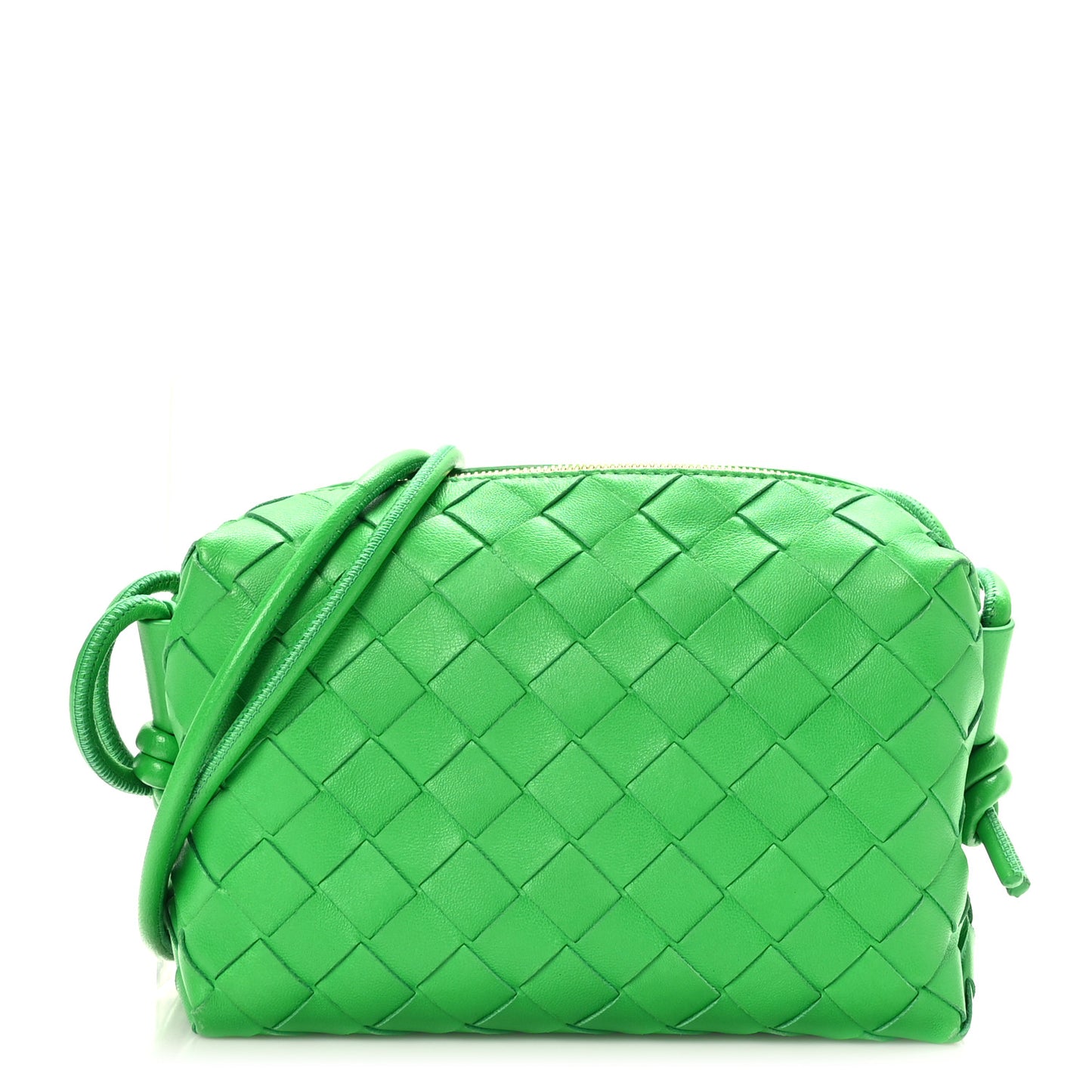 Nappa Intrecciato Mini Loop Camera Bag Parakeet