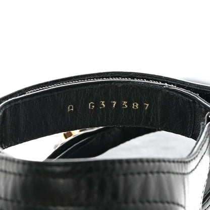 Chanel Goatskin CC Turnlock Sandals 39 Black 7 of 11