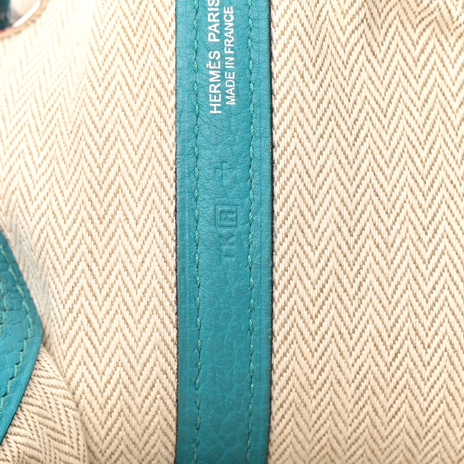 Hermes Vache Country Garden Party 36 MM Turquoise 7 of 21