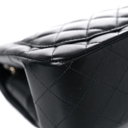 Chanel Lambskin Quilted Mini Square Flap Black 10 of 17