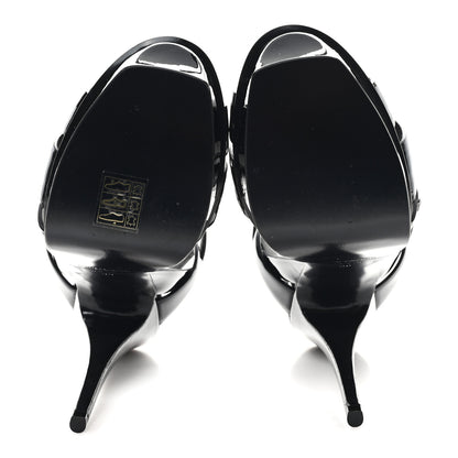 Saint Laurent Patent Tribute 105 Platform Sandals 38 Black 6 of 10