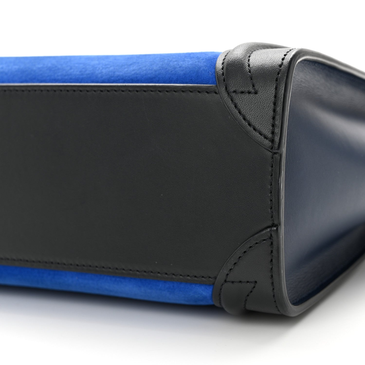 Celine Smooth Calfskin Nubuck Nano Tri-Color Luggage Bright Blue 9 of 10