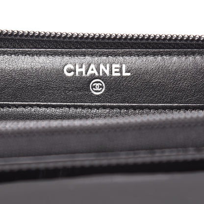 Chanel Patent Large Gusset CC Zip Wallet Black 6 of 8