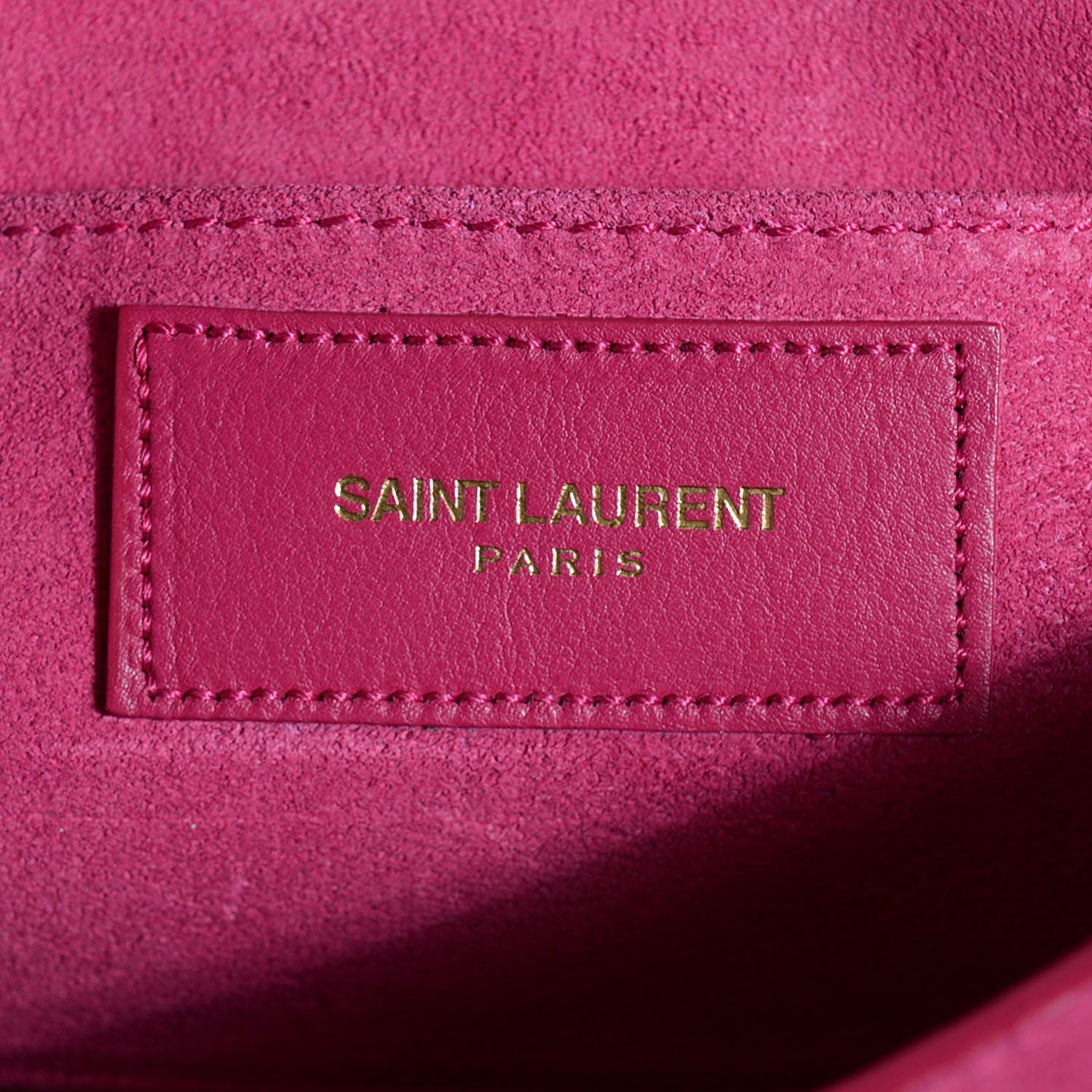 Saint Laurent Calfskin Small Classic Y Satchel Fuchsia 7 of 8