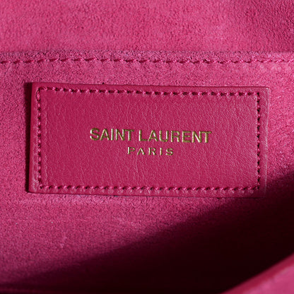 Saint Laurent Calfskin Small Classic Y Satchel Fuchsia 7 of 8