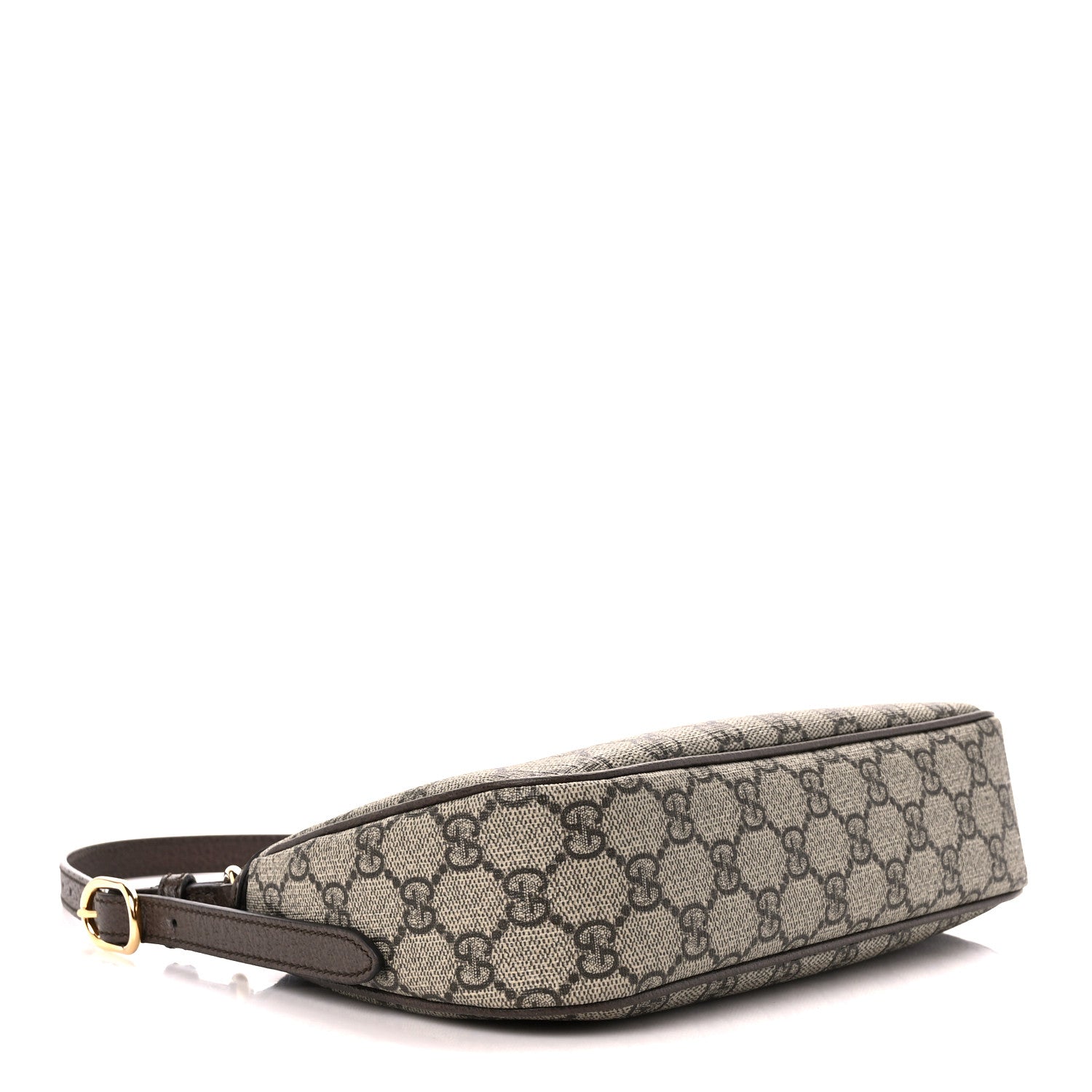 Gucci GG Supreme Monogram Textured Dollar Calfskin Small Ophidia Hobo Beige Ebony New Acero 4 of 11