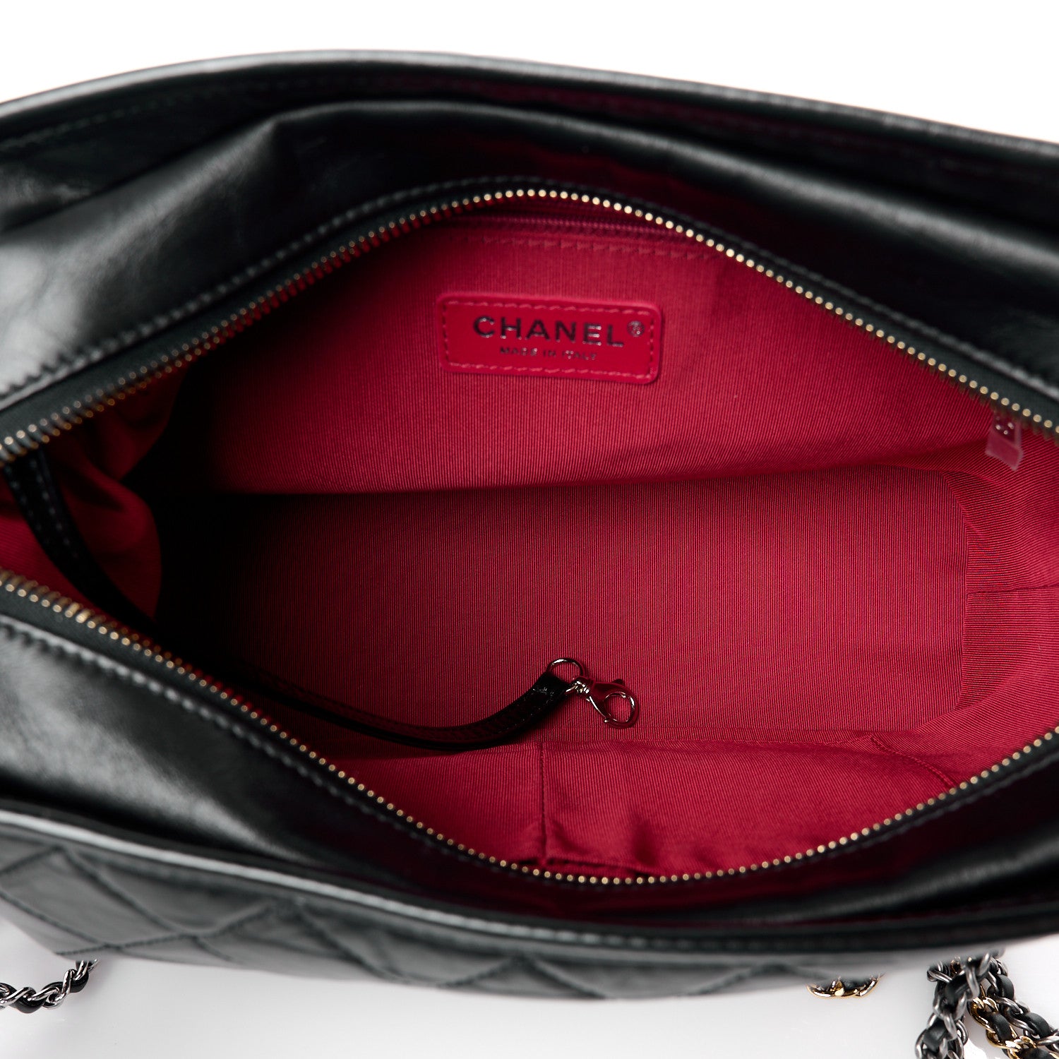 Chanel Aged Calfskin Quilted Medium Gabrielle Hobo Black 5 of 11