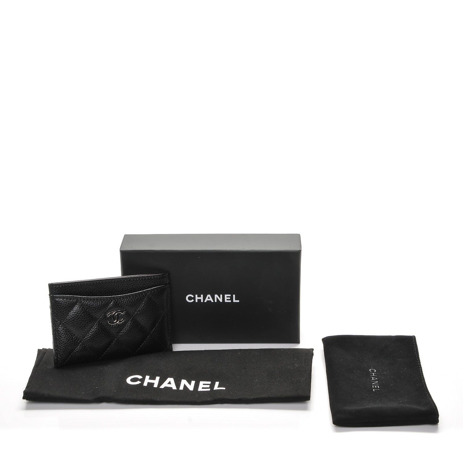 Chanel Caviar Quilted Card Holder Black 7 of 7