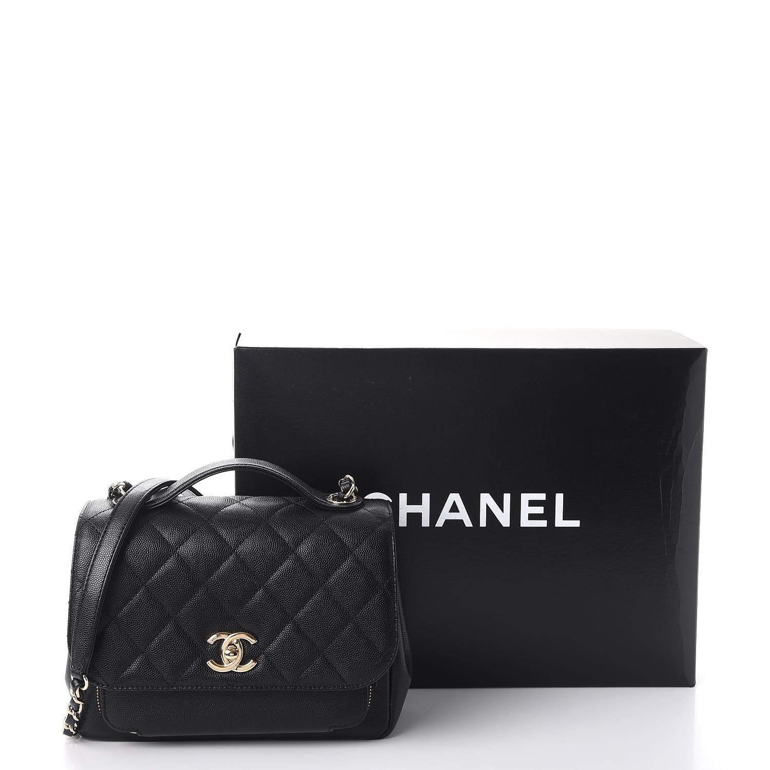 Chanel Caviar Quilted Medium Business Affinity Flap Black 8 of 8