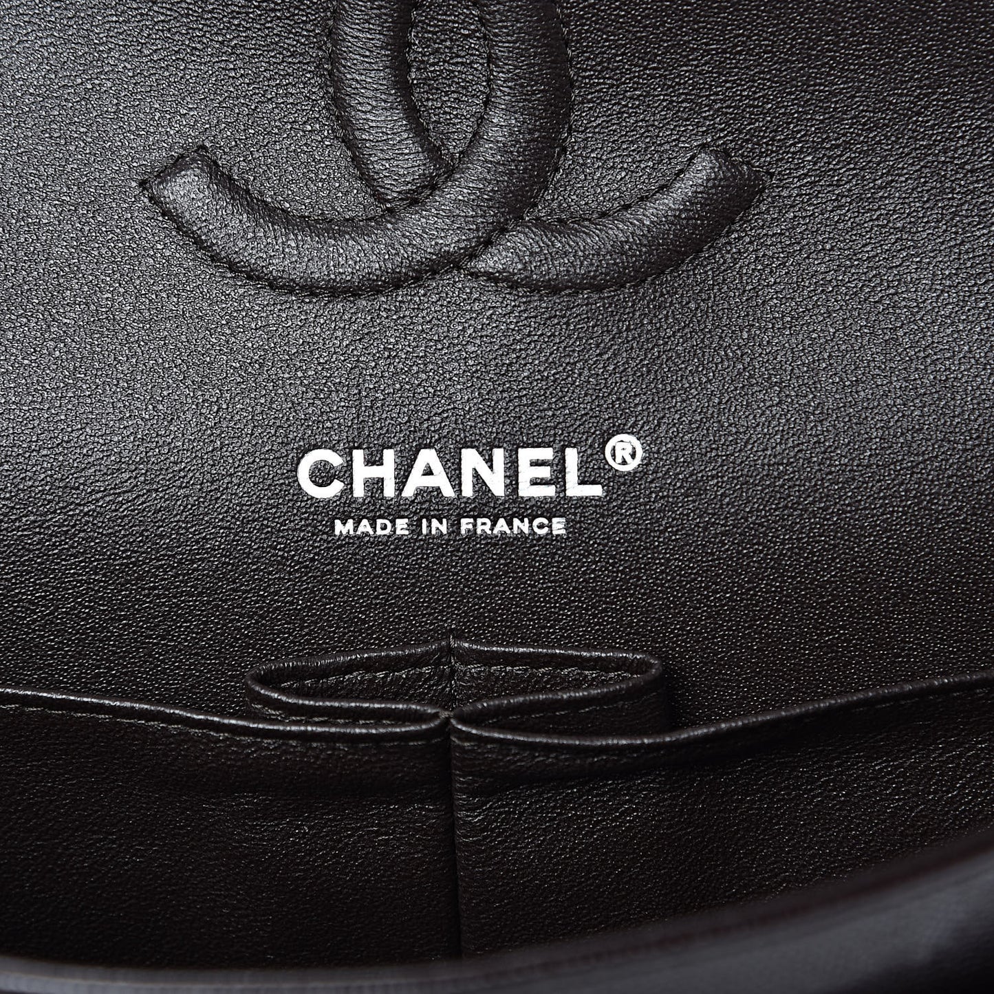 Caviar Quilted Medium Double Flap Brown