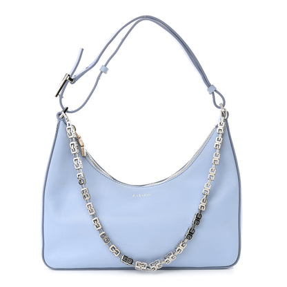 Givenchy Smooth Calfskin Small Moon Cut Out Shoulder Bag Baby Blue 1 of 11