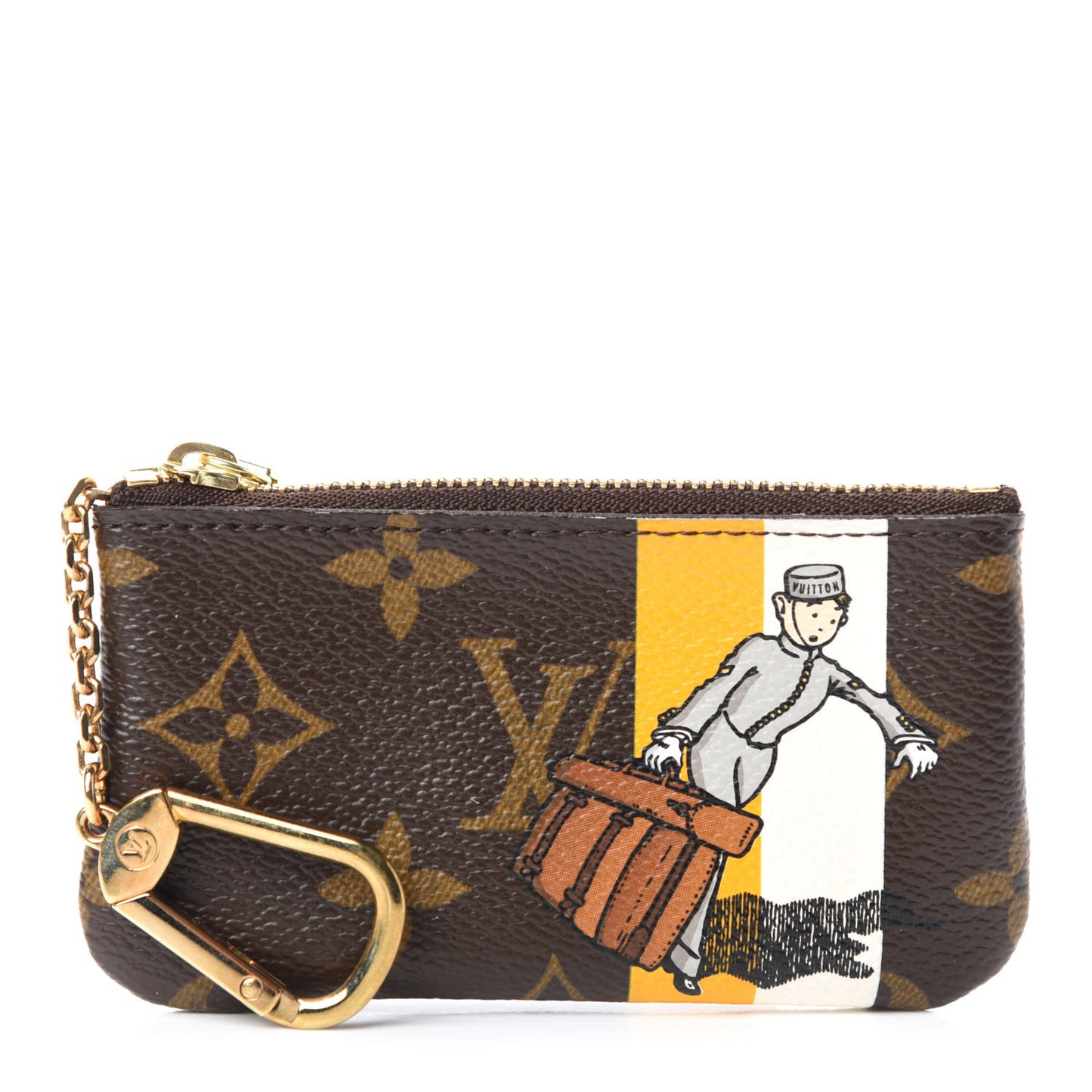 Monogram Groom Key Pouch