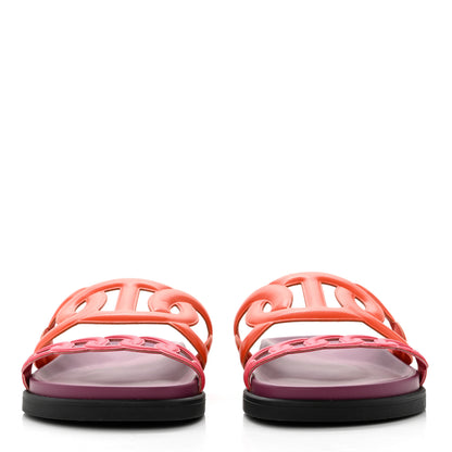 Hermes Suede Goatskin Extra Sandals 36.5 Rouge Jaipur Vinicunca 2 of 8