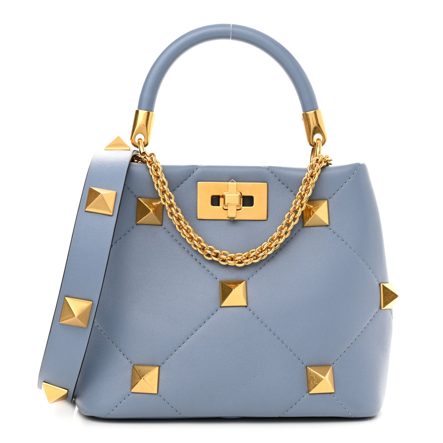 Nappa Small Roman Stud The Handle Bag Niagara
