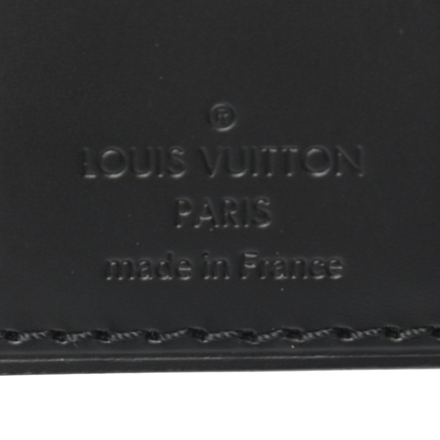 Calfskin Luggage Tag Black