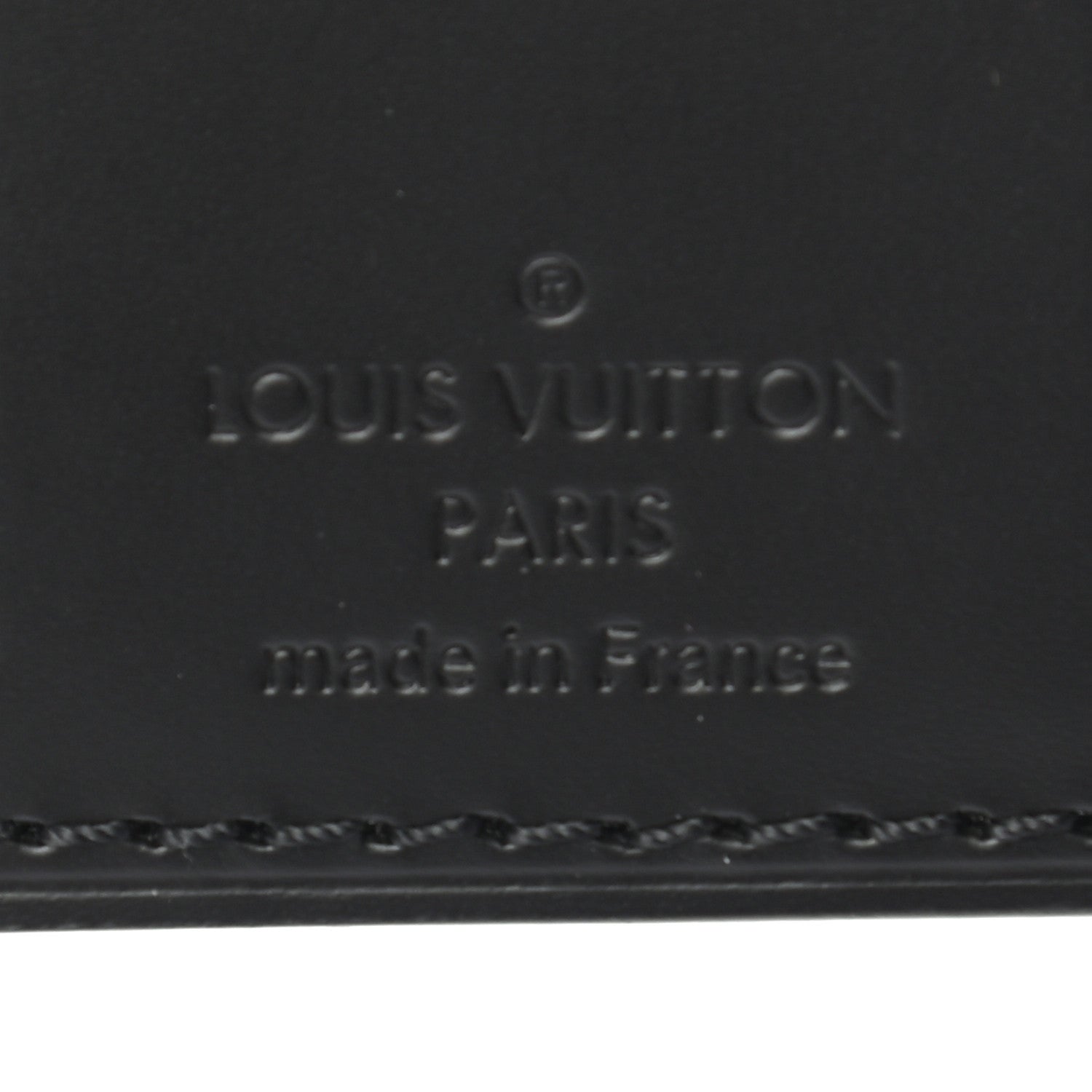 Louis Vuitton Calfskin Luggage Tag Black 3 of 3