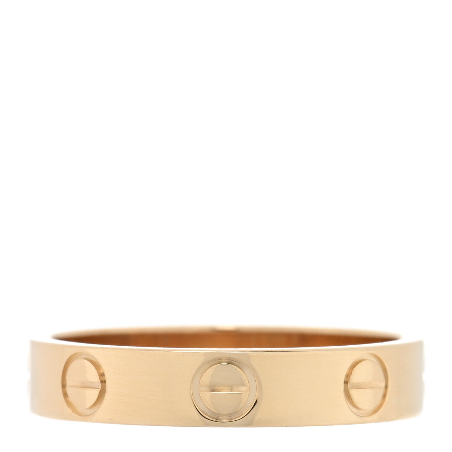 Cartier 18K Yellow Gold 3.5mm LOVE Wedding Band Ring 51 5.75 3 of 5
