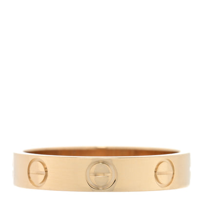 Cartier 18K Yellow Gold 3.5mm LOVE Wedding Band Ring 51 5.75 3 of 5
