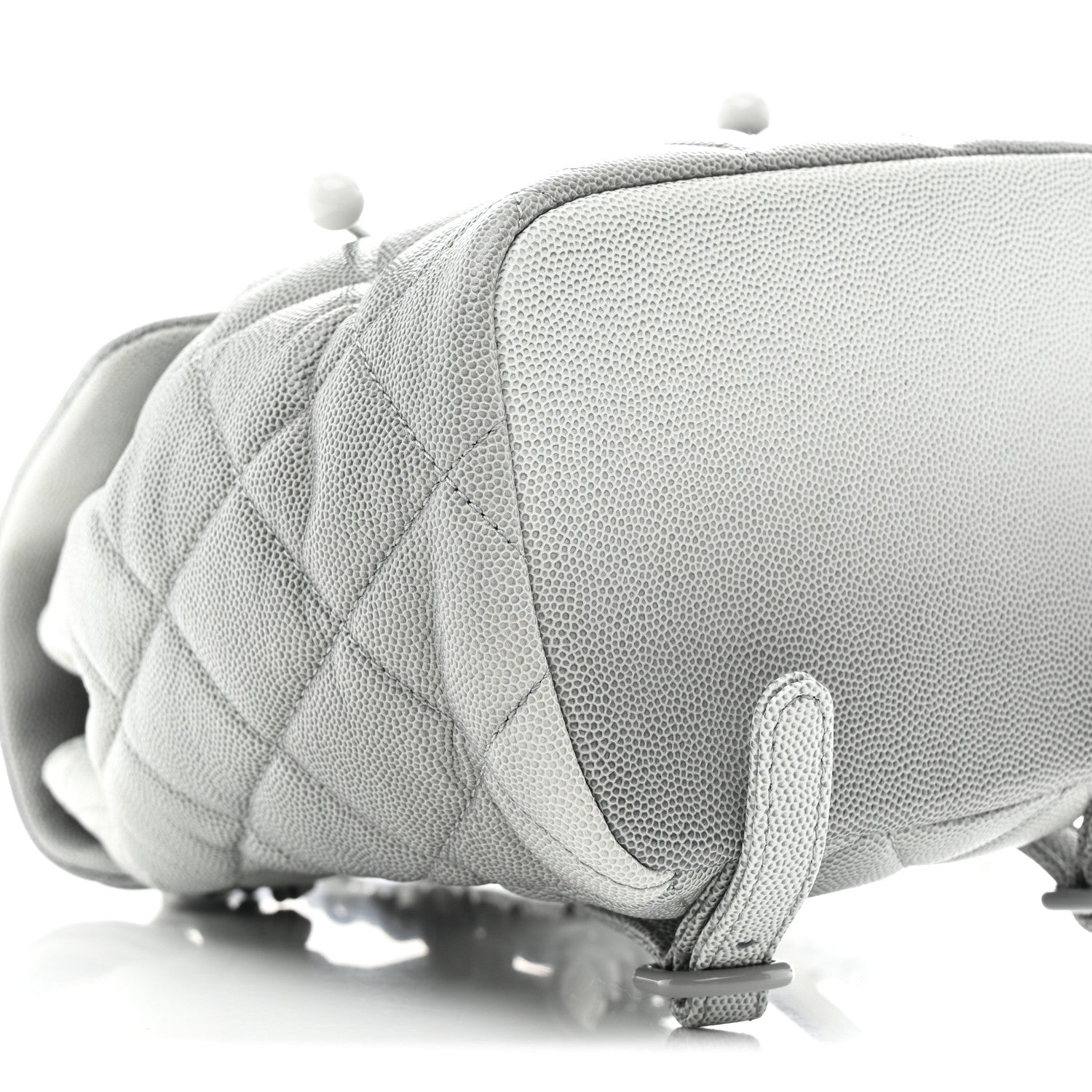 Chanel Shaded Caviar Quilted Lacquered CC My Everything Drawstring Backpack Dark Grey Light Grey 9 of 11