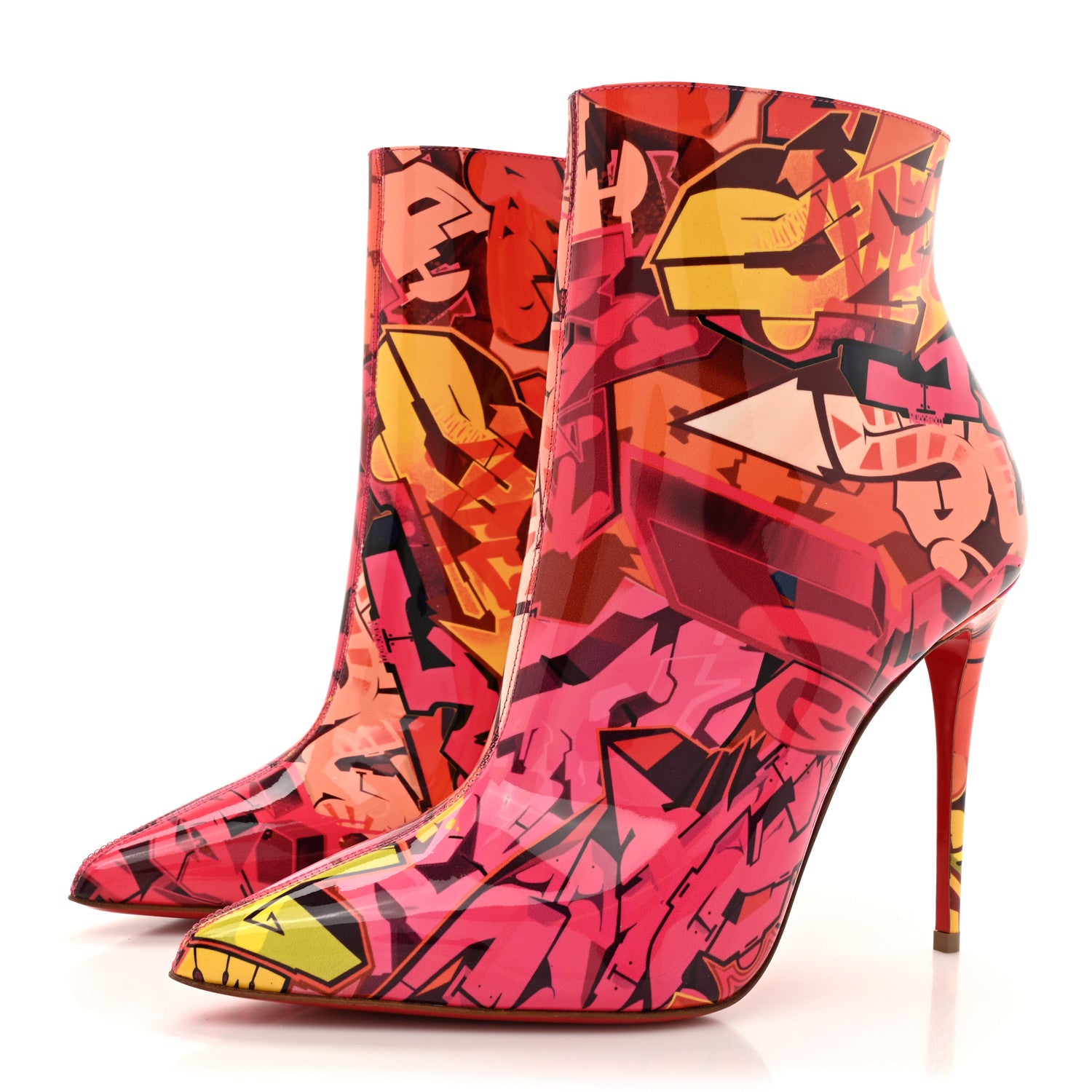 Christian Louboutin Patent Metrograf So Kate Booty 100 Ankle Boots 38 Multicolor 4 of 8