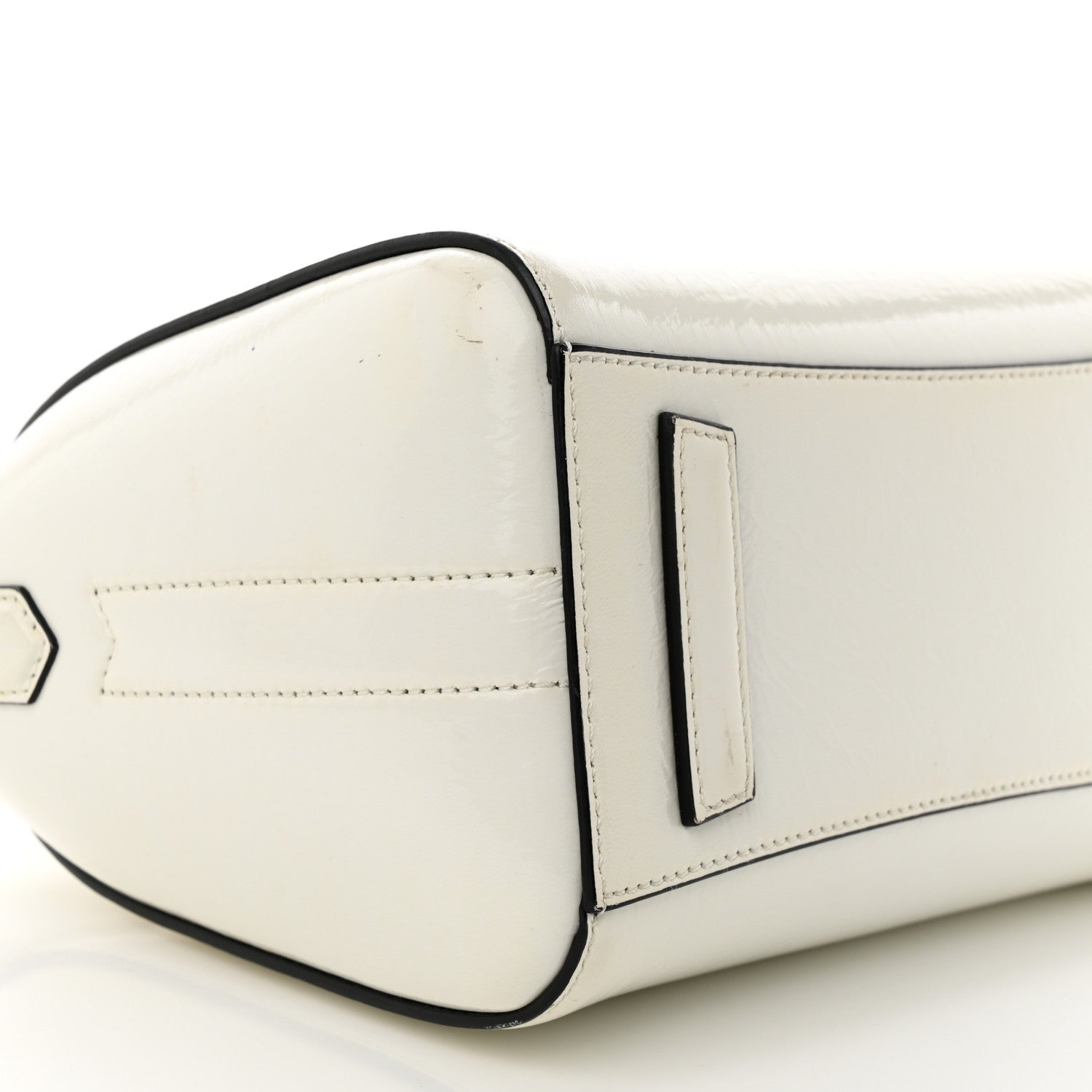 Givenchy Crinkled Patent Calfskin Mini Antigona White 9 of 20