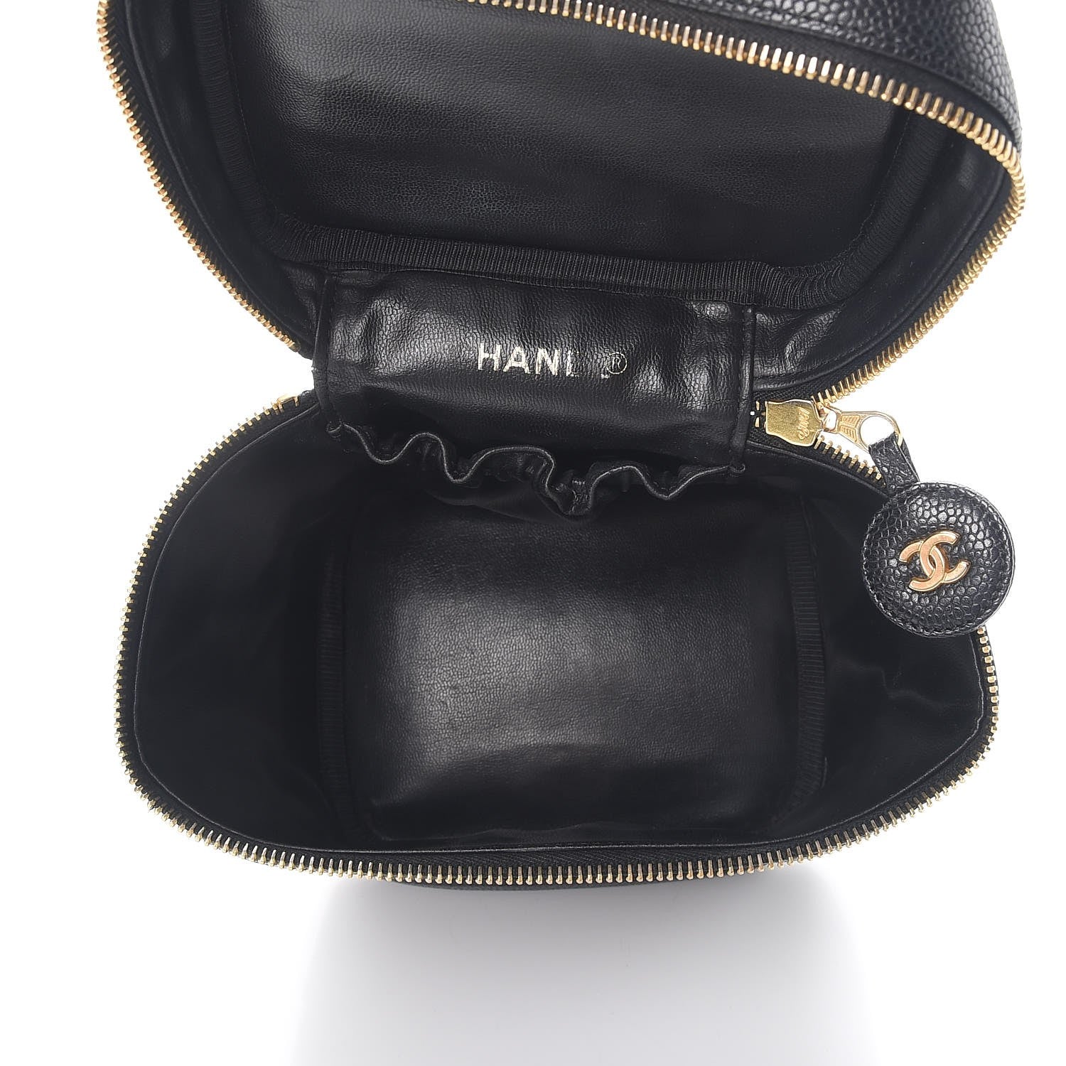 Chanel Caviar Cosmetic Vanity Bag Black 5 of 12