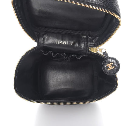Chanel Caviar Cosmetic Vanity Bag Black 5 of 12