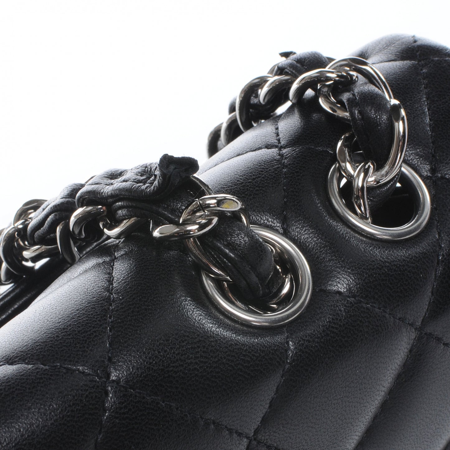 Lambskin Jumbo Single Flap Black