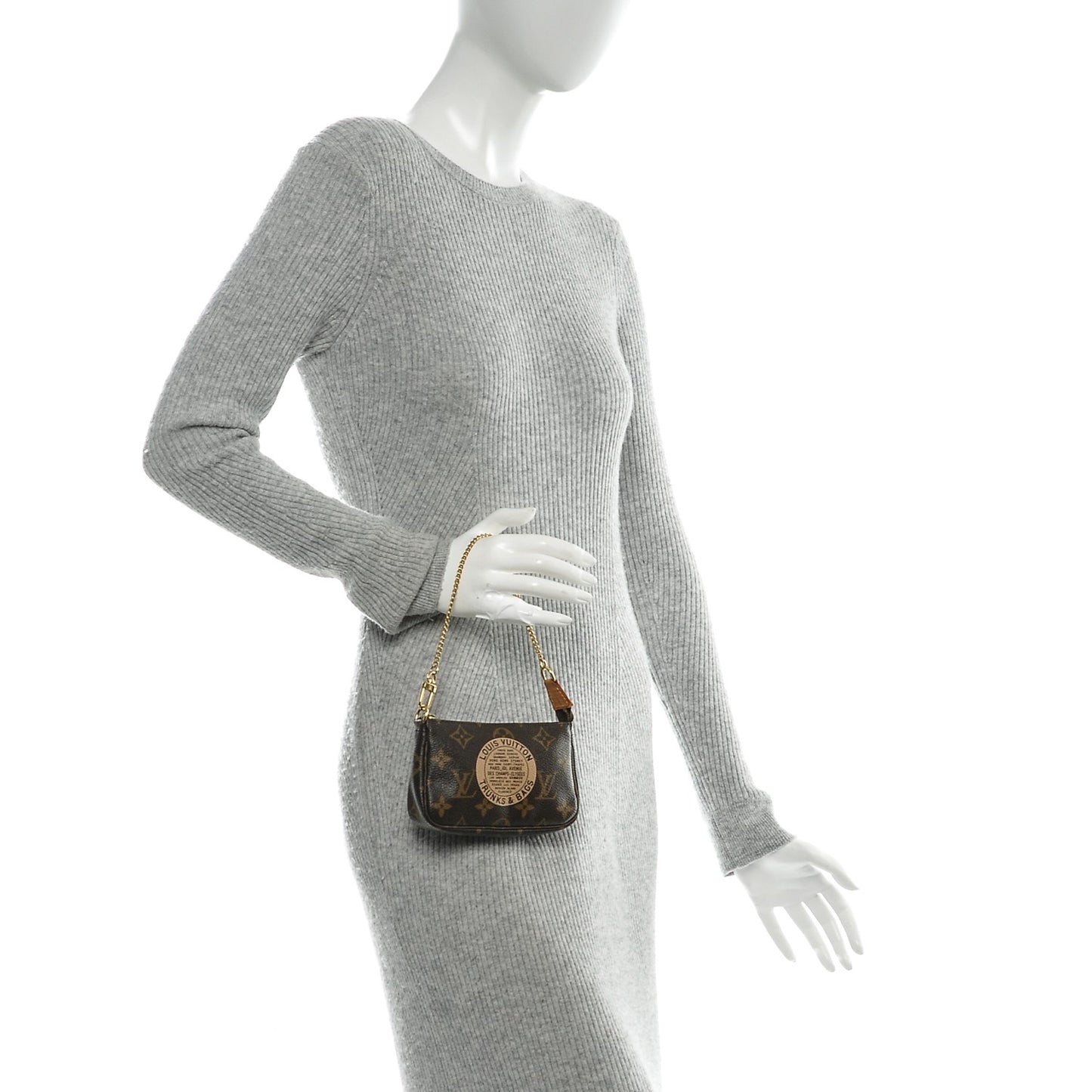 Monogram Complice Trunks and Bags Mini Pochette Accessories Beige