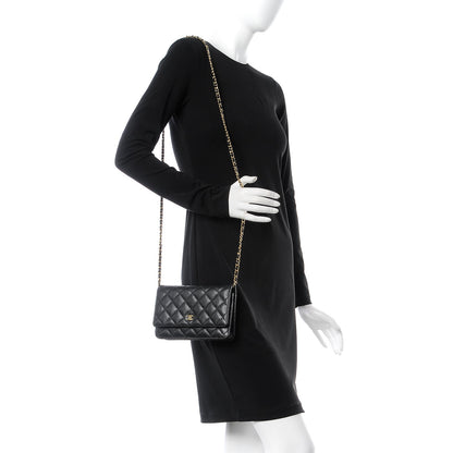Chanel Caviar Quilted Wallet On Chain WOC Black 2 of 11