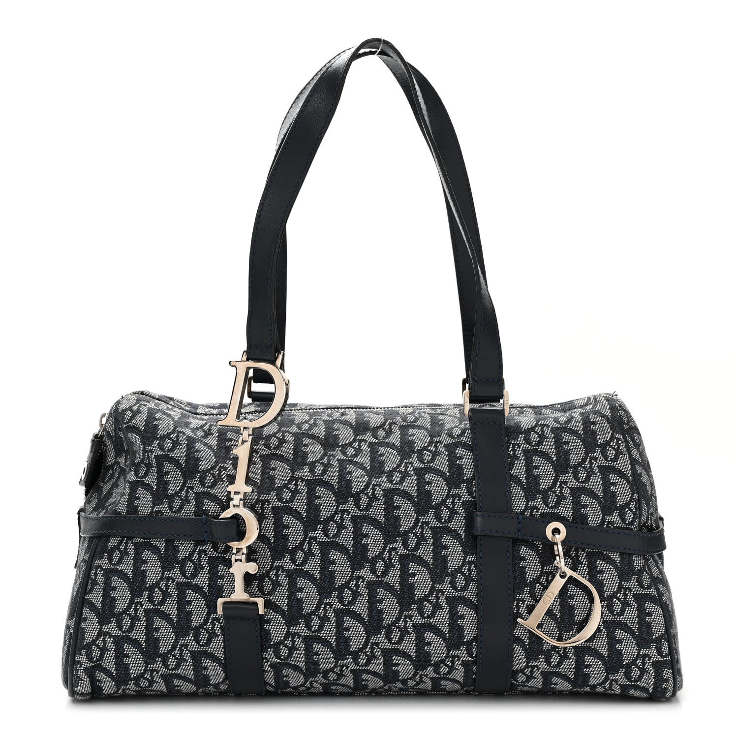 Christian Dior Denim Monogram Charms Shoulder Bag Blue 1 of 12