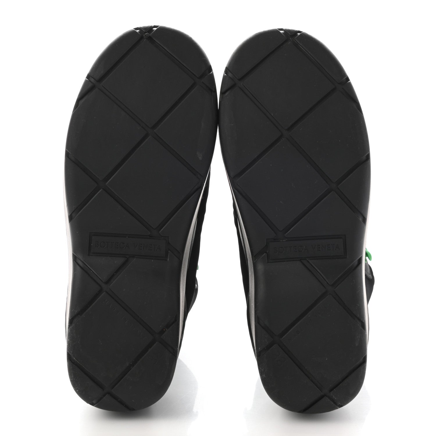 Bottega Veneta Technical Fabric Rubber Puddle Bomber Boots 38 Black Grass 5 of 10