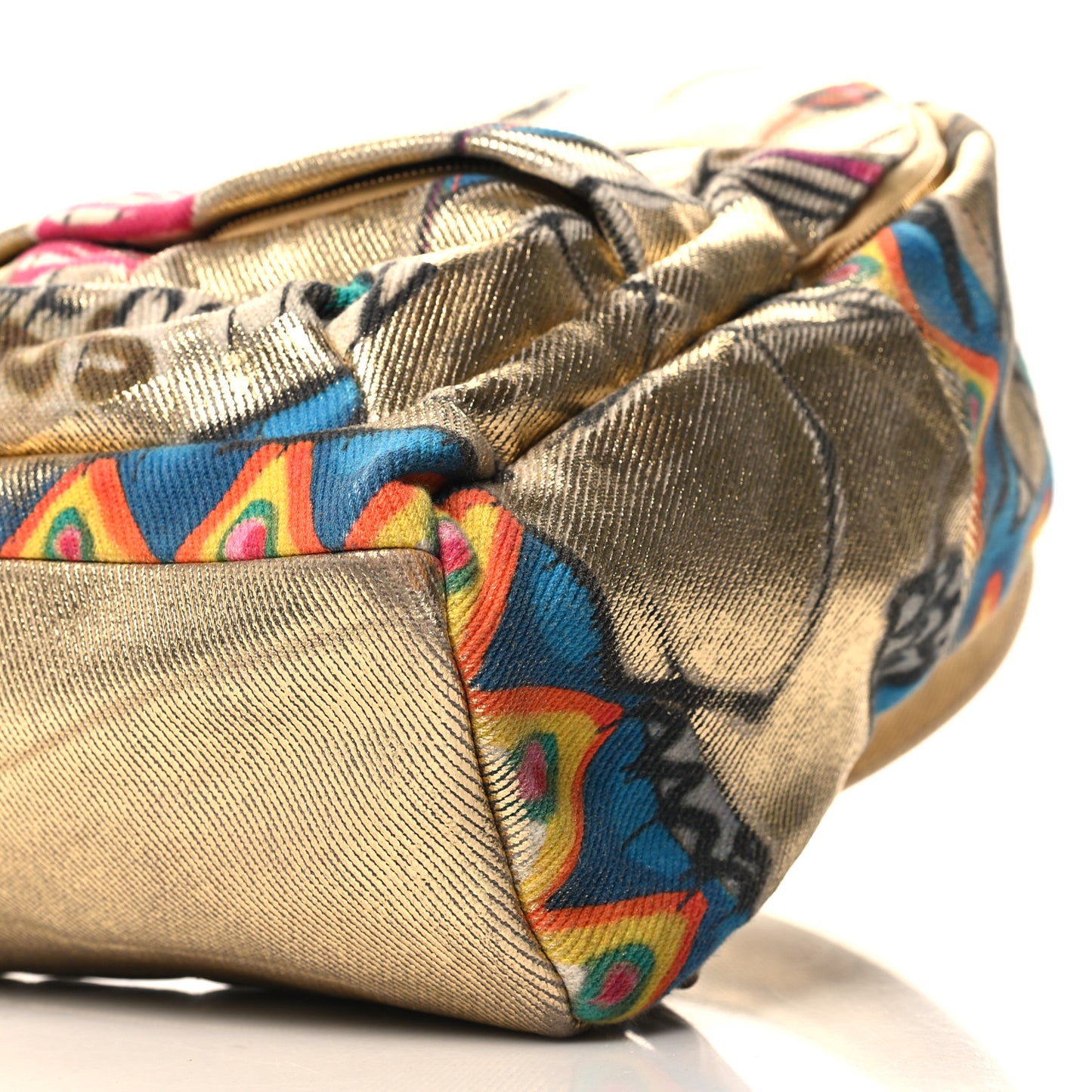 Graffiti Printed Canvas Street Spirit Backpack Multicolor