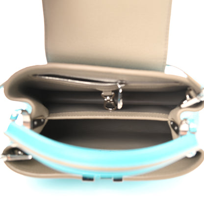 Louis Vuitton Taurillon Capucines BB Turquoise 5 of 14